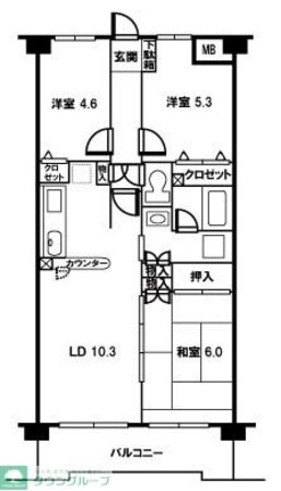 リファインド レリシュの物件間取画像